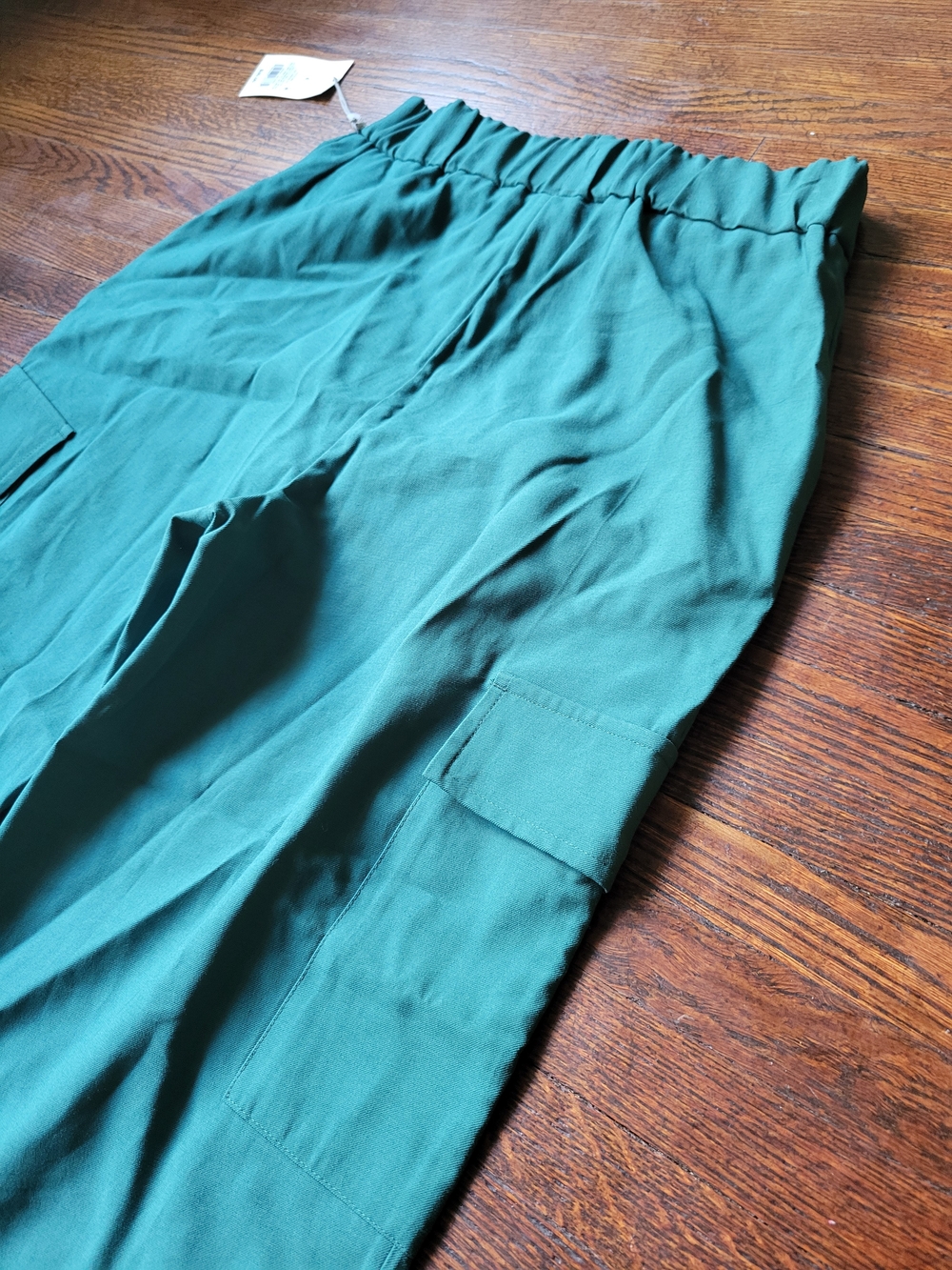 A New Day Cargo Jogger Hi Rise Teal Cove Pants Rayon Utility Casual Size 6 New - Picture 15 of 15